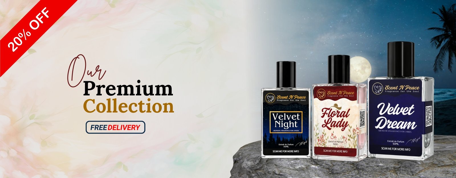 Scent N Peace Premium Collection Banner